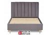 4ft6 Double Winchester fabric upholstered bed frame,Vertical pleat head end 3